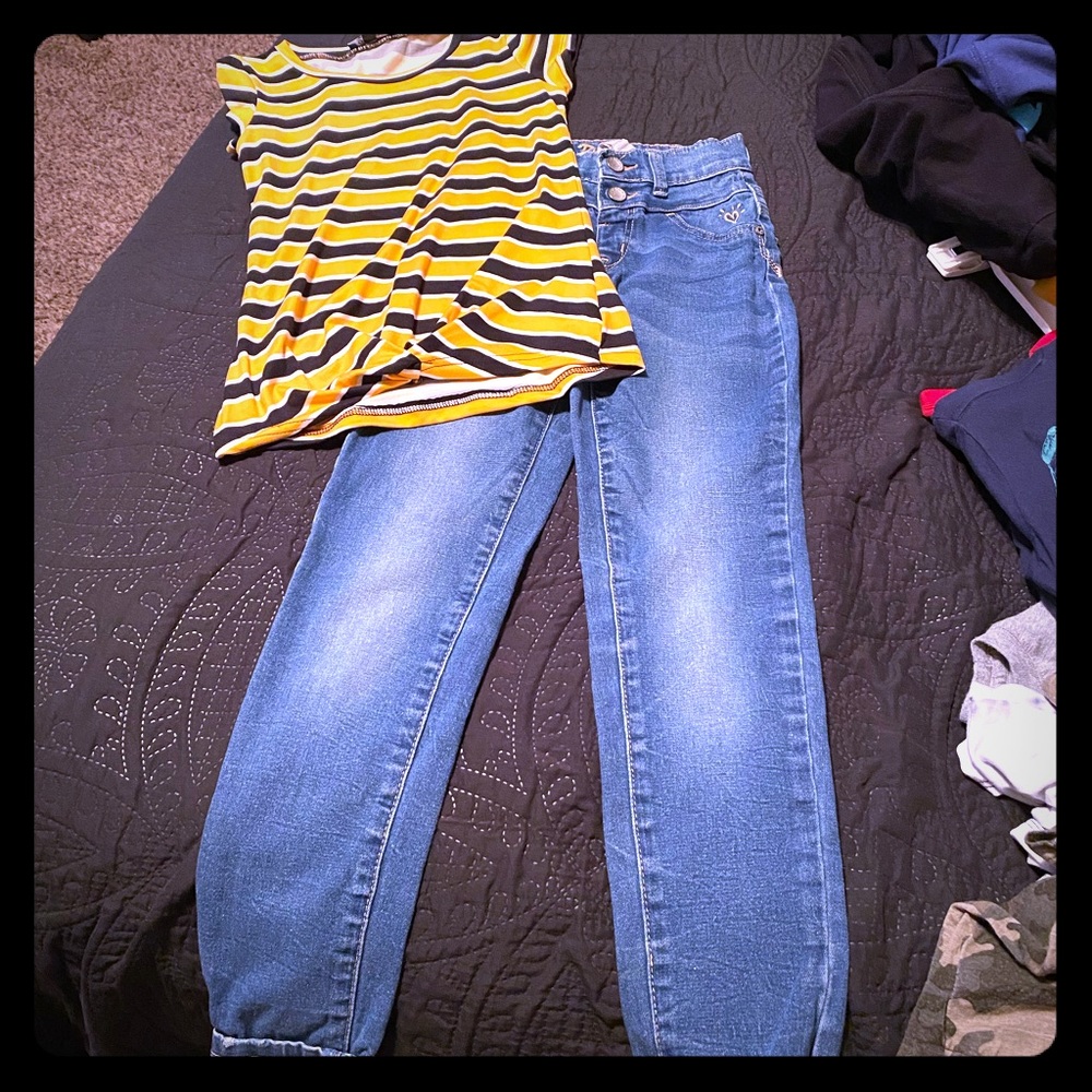 3 for $15 Justice jeans and shirt